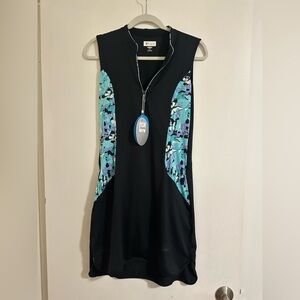 Small Gu Black Sleeveless Athletic Dress NWT